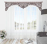 Ажурний жорсткий ламбрекен 3м, різні кольори Ж-048, фото 2