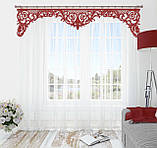 Ажурний жорсткий ламбрекен 3м, різні кольори Ж-048, фото 4