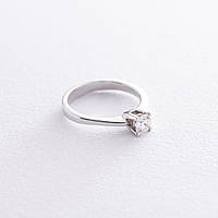 Золотое помолвочное кольцо с бриллиантом к03098. Zipexpert
