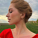 Сережки — кафи в жовтому золоті с07475 Zipexpert ZIPEXPERT, фото 7