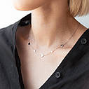 Кольє "Сердечка" в білому золоті колі2232 Zipexpert ZIPEXPERT, фото 5