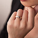 Золоте кільце "Love" з фіанітами к06907 Zipexpert ZIPEXPERT, фото 6