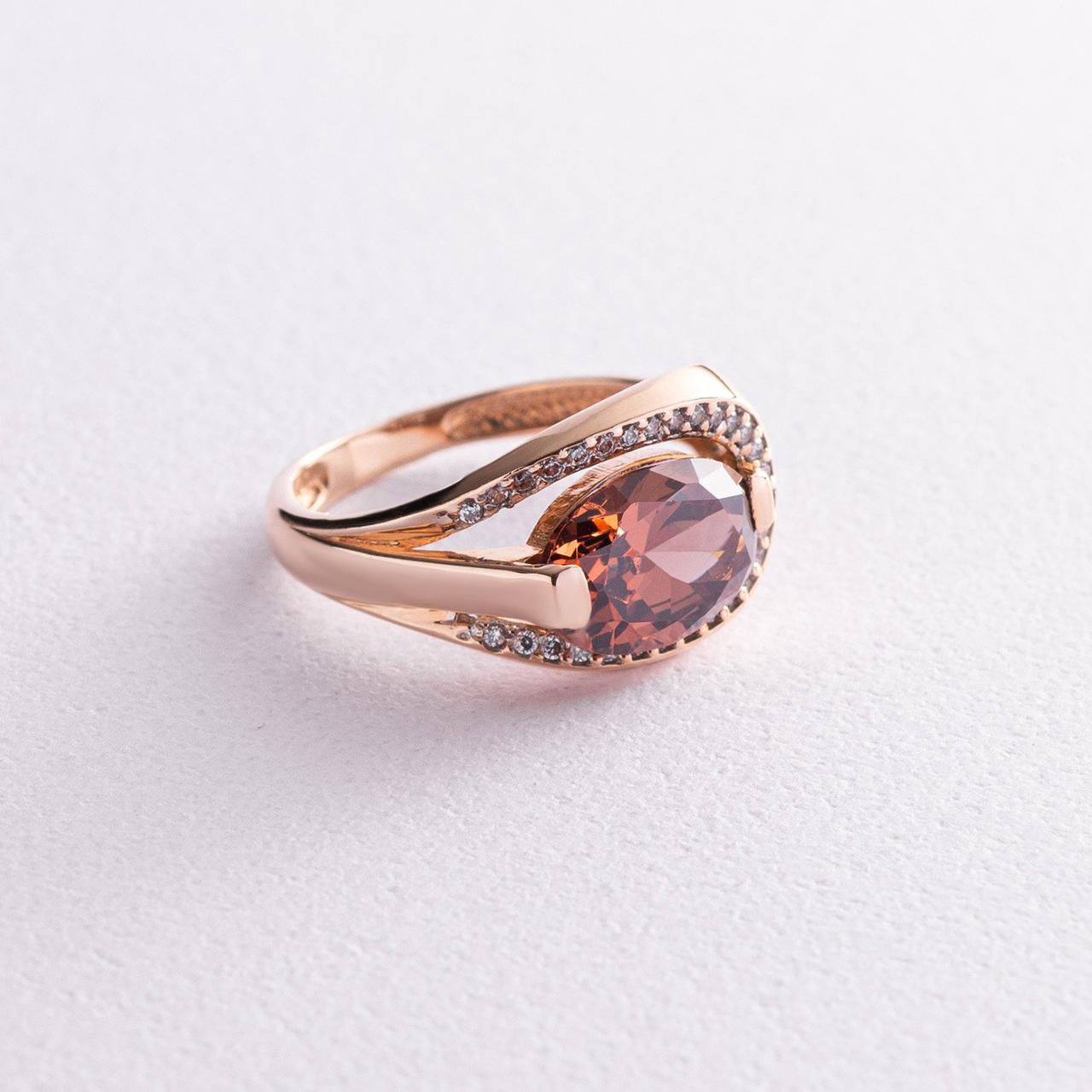 Золоте кільце з фіанітами к03585 Zipexpert ZIPEXPERT, фото 1