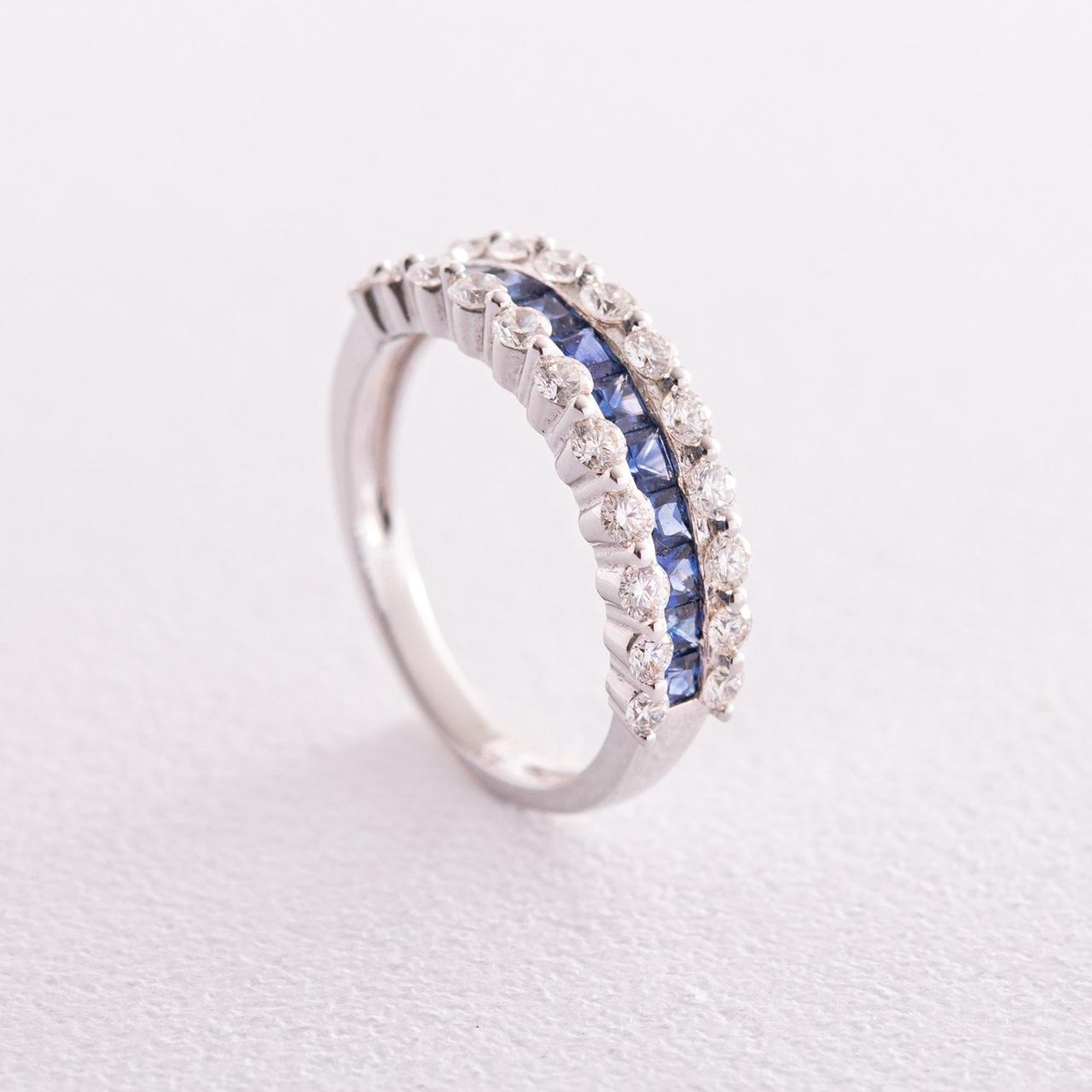 Золоте кільце з діамантами та сапфірами 
кб0426mi Zipexpert ZIPEXPERT, фото 1