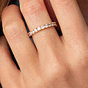 Кільце з доріжком каменів у жовтому золоті 
к07201 Zipexpert ZIPEXPERT, фото 6