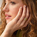 Кільце "Gina" в жовтому золоті к07391 Zipexpert ZIPEXPERT, фото 2