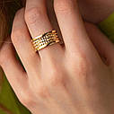 Кільце "Gina" в жовтому золоті к07391 Zipexpert ZIPEXPERT, фото 7