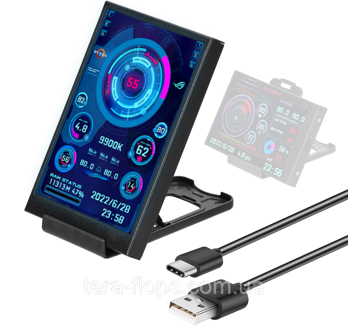 Міні екран Computer Monitoring Display 3.5" IPS  (TF)