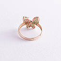 Золоте кільце "Метелик" з фіанітами к05656 Zipexpert ZIPEXPERT, фото 3