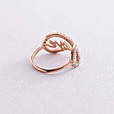 Золоте кільце "Love" (фіаніти) к05462 Zipexpert ZIPEXPERT, фото 3