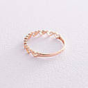 Кільце "Сердечка" в червоному золоті к07158 Zipexpert ZIPEXPERT, фото 5