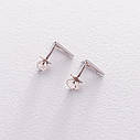 Золоті сережки-пусети "Трикутники" с06413 Zipexpert ZIPEXPERT, фото 5