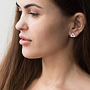 Золоті сережки-пусети "Трикутники" с06413 Zipexpert ZIPEXPERT, фото 11