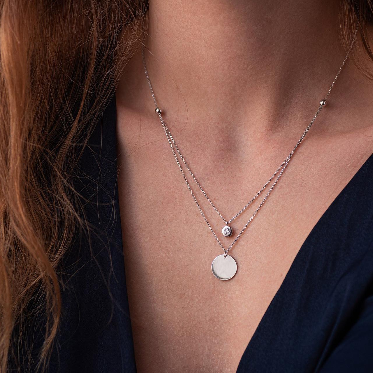 Подвійне золоте кольє з монеткою та фіанітом
кол01588 Zipexpert ZIPEXPERT, фото 1