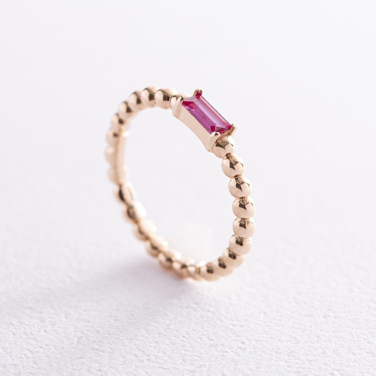 Золоте кільце "Аннабель" із рожевим фіанітом
к07181 Zipexpert ZIPEXPERT, фото 1