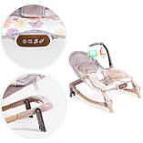 Електронна колиска  ECOTOYS ROCKER 29290 Електронна колиска для немовлят, Електрична колиска для дітей, фото 2