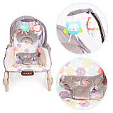 Електронна колиска  ECOTOYS ROCKER 29290 Електронна колиска для немовлят, Електрична колиска для дітей, фото 6