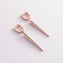 Сережки "Восторг" у червоному золоті с07836 Zipexpert ZIPEXPERT, фото 3