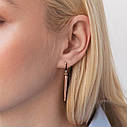 Сережки "Восторг" у червоному золоті с07836 Zipexpert ZIPEXPERT, фото 6