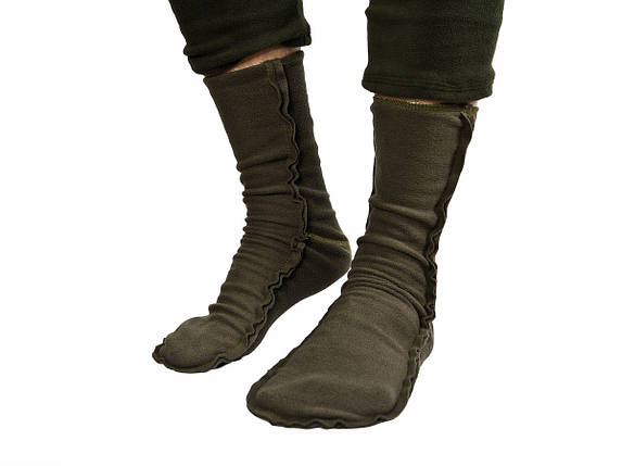 Шкарпетки флісові олива 40р-45р, фото 2