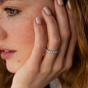 Кільце з доріжком каменів у білому золоті 
(фіаніти) к07390 Zipexpert ZIPEXPERT, фото 2