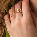 Кільце "Gina" в жовтому золоті к07392 Zipexpert ZIPEXPERT, фото 2