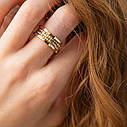 Кільце "Gina" в жовтому золоті к07392 Zipexpert ZIPEXPERT, фото 5