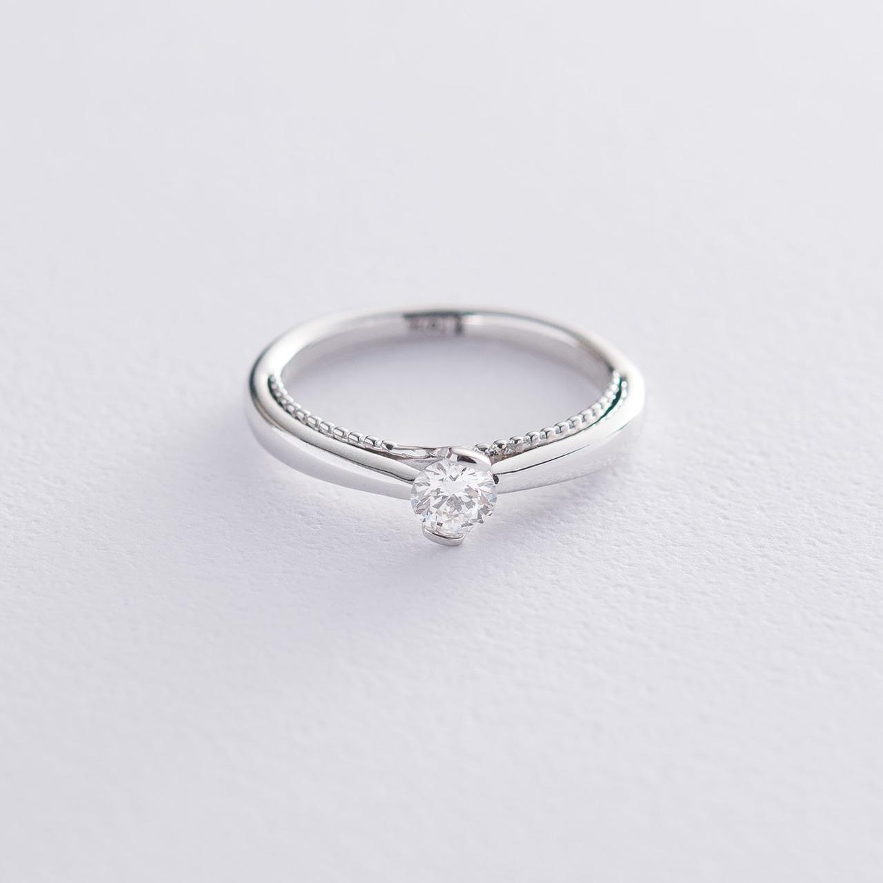 Золоте кільце з діамантом кб0332lg Zipexpert ZIPEXPERT, фото 1