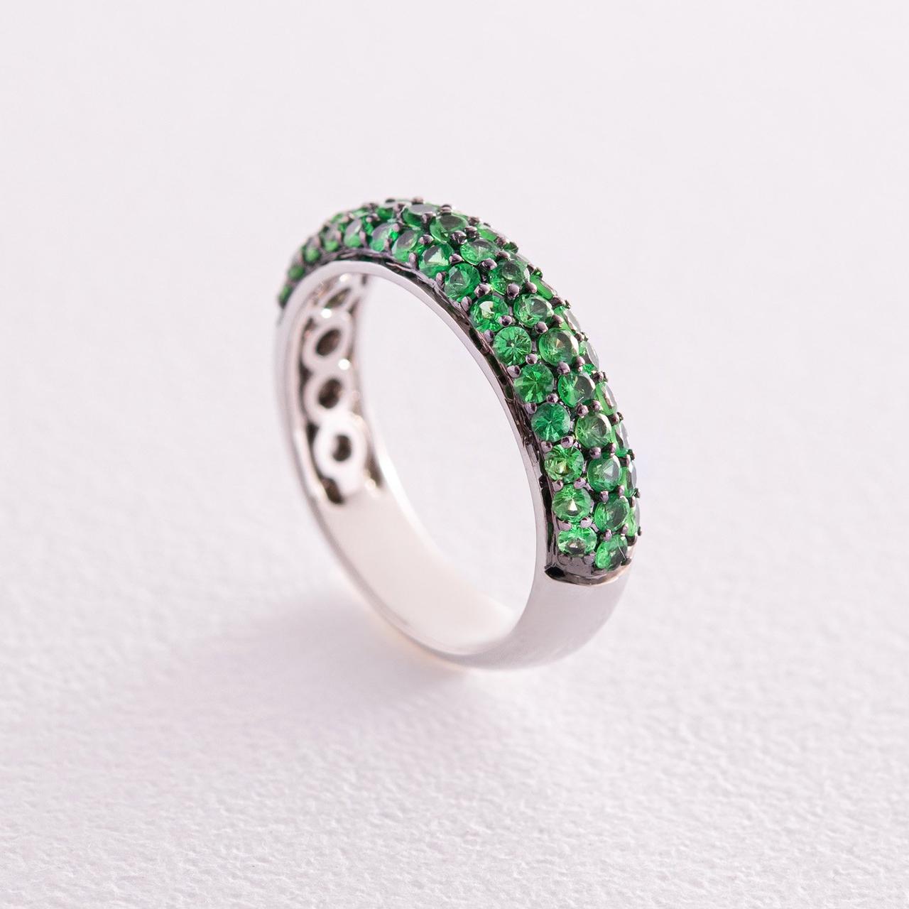 Золоте кільце з цаворитами кб0444gl Zipexpert ZIPEXPERT, фото 1