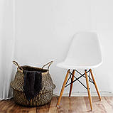 Набір обідніх стільців з 4 шт., сучасний білий, Комплект стільців, Обідні стільці для вітальні, фото 3