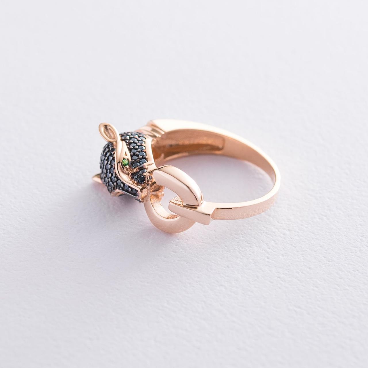 Золоте кільце "Пантера" (чорні фіаніти)
к06700 Zipexpert ZIPEXPERT, фото 1