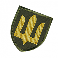 ШЕВРОН/ЛИПУЧКА ЗСУ/СВУ ОЛИВА/ЖОВТИЙ