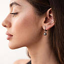 Сережки "Кульки" в білому золоті с07977 Zipexpert ZIPEXPERT, фото 3