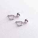 Сережки "Кульки" в білому золоті с07977 Zipexpert ZIPEXPERT, фото 4
