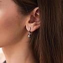 Сережки "Кульки" в білому золоті с07977 Zipexpert ZIPEXPERT, фото 5