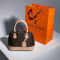 Коричневая женская сумка Louis Vuitton Alma