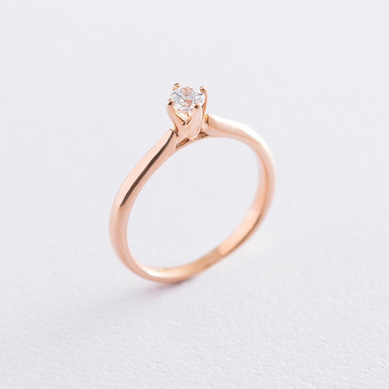 Золоте помолочне кільце (цирконій Swarovski) 
к06228 Zipexpert ZIPEXPERT, фото 1