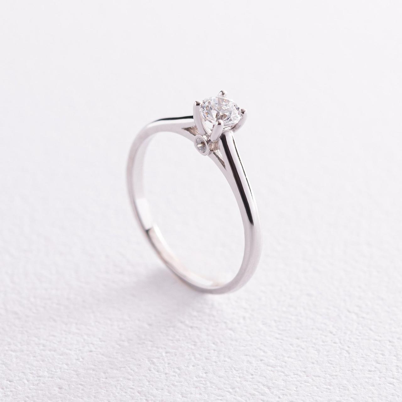 Помоловічне кільце з фіанітами (біле золото) 
к07168 Zipexpert ZIPEXPERT, фото 1