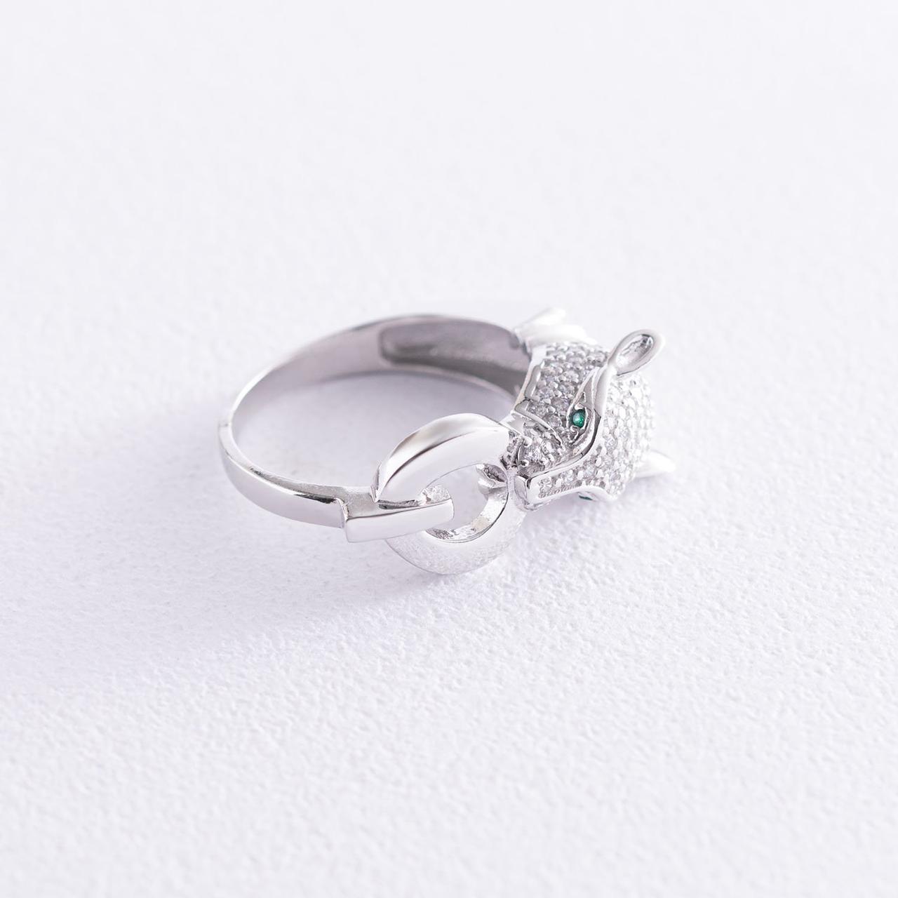 Золоте кільце "Пантера" (фіаніти) к05278 Zipexpert ZIPEXPERT, фото 1