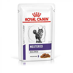 Royal Canin Veterinary Neutered Balance Корм для дорослих стерилізованих котів, схильних до зайвої ваги 85г