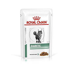 Royal Canin Veterinary Diabetic  Консервований корм для котів при цукровому діабеті (дольки в соусі) пауч 85г