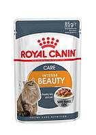 Royal Canin Intense Beauty Влажный корм для кошек для поддержания красоты шерсти (кусочки в соусе) пауч 85г