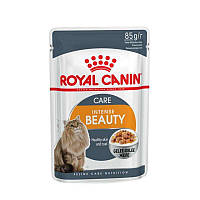 Royal Canin Intense Beauty Консервированный корм для кошек для поддержания красоты шерсти (кусочки в желе) 85г