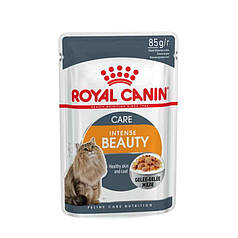 Royal Canin Intense Beauty - Консервований корм для котів для підтримки краси шерсті (шматочки в желе) пауч 85г