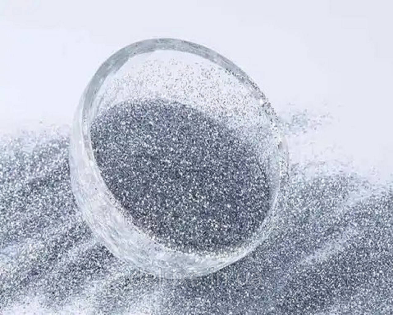Глітер класичний Hexagon Metallic Преміум, срібло крапка ( яскравий), колір СА 1101, розмір1/256 ( 0.1мм), 1кг