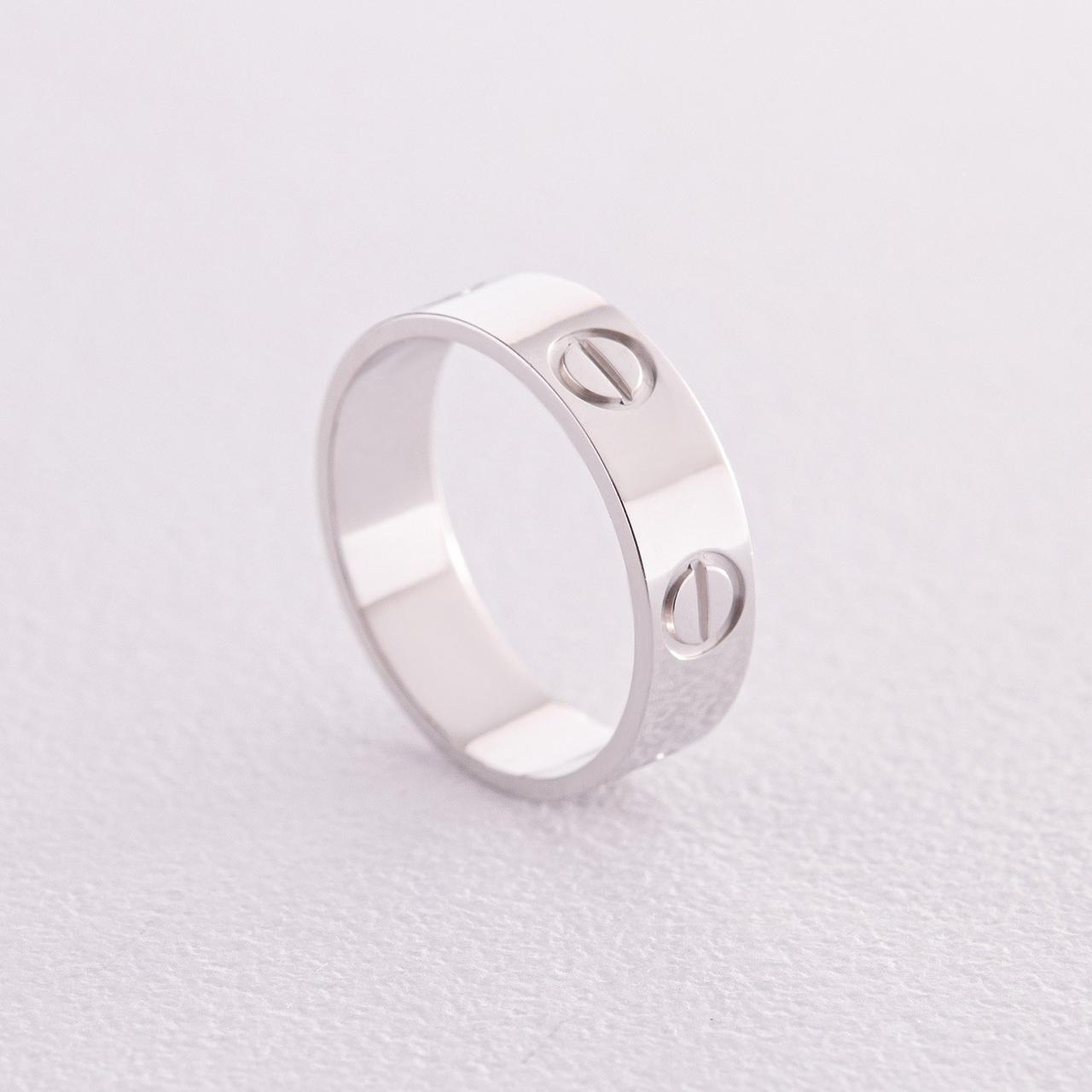 Кільце "Love" в білому золоті к06913 Zipexpert ZIPEXPERT, фото 1