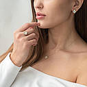 Сережки "Клевер" у жовтому золоті (перламутр) 
с06900 Zipexpert ZIPEXPERT, фото 5