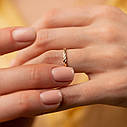 Кільце "Косочка" в червоному золоті к07513 Zipexpert ZIPEXPERT, фото 2