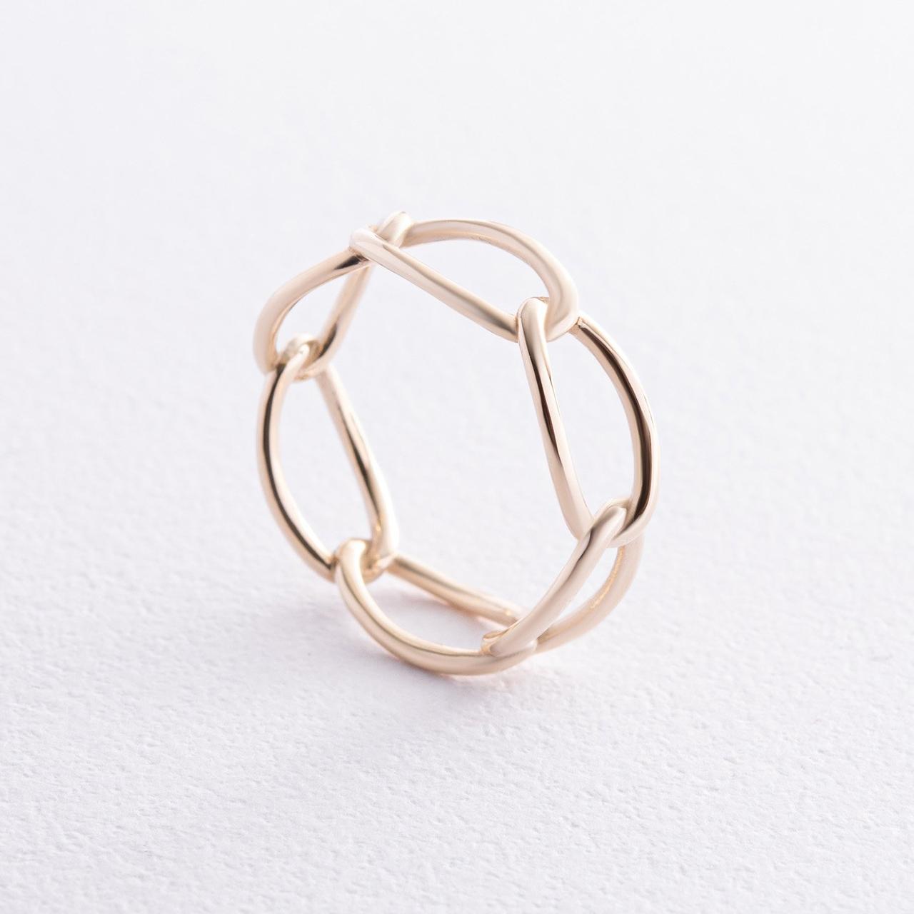 Кільце "Ціпочка" в жовтому золоті к07531 Zipexpert ZIPEXPERT, фото 1