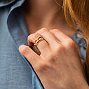 Кільце "Ціпочка" в жовтому золоті к07531 Zipexpert ZIPEXPERT, фото 2